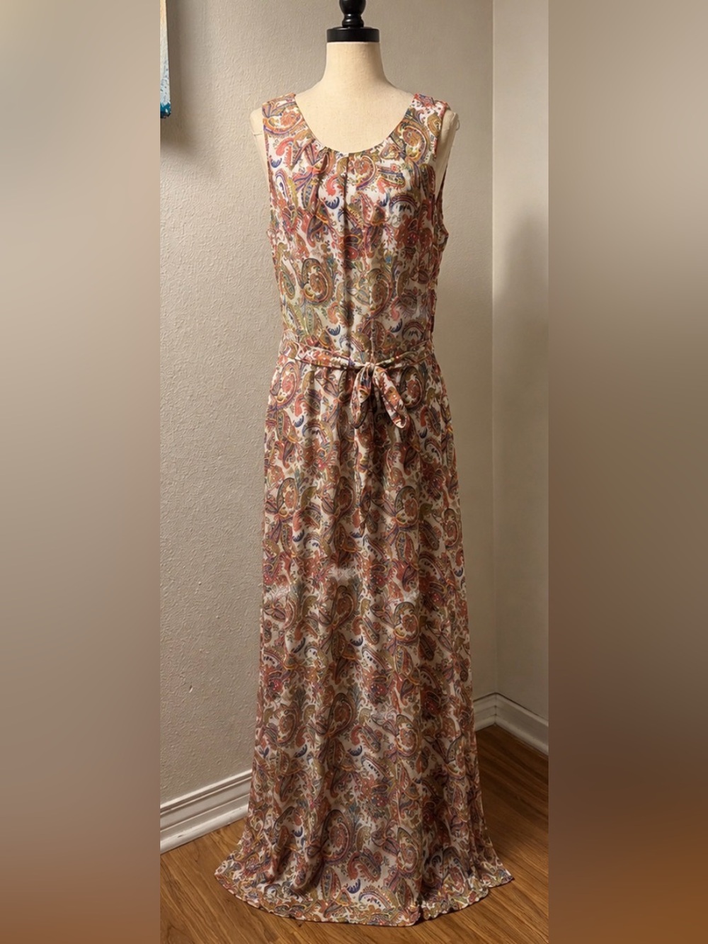 Chetta B Multicolor Paisley Maxi Dress